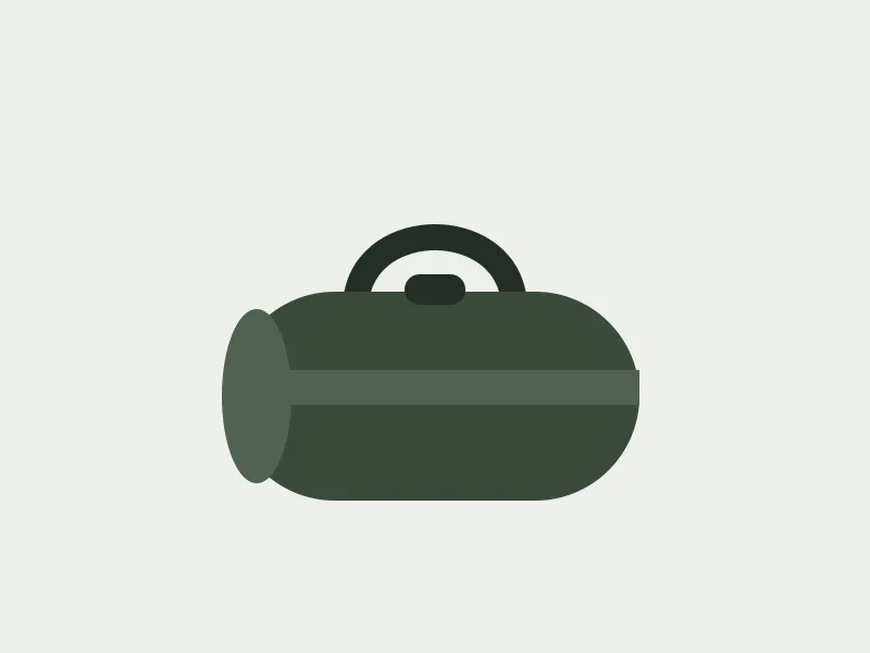 Voyager 45L Duffel in Black